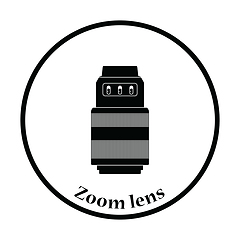 Image showing Icon of photo camera zoom lens