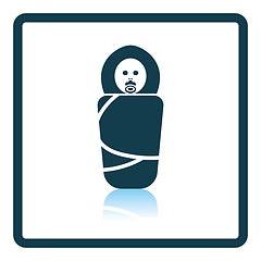 Image showing Wrapped infant icon