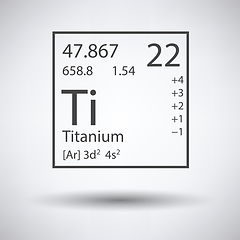 Image showing Icon of chemistry element