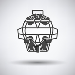 Image showing Baseball face protector icon