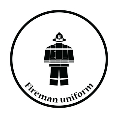 Image showing Fire service uniform icon