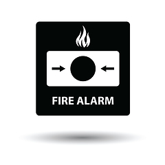 Image showing Fire alarm icon