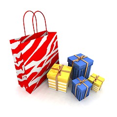 Image showing shopping bags and gifts