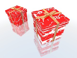 Image showing red and white gifts