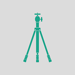 Image showing Icon of photo tripod