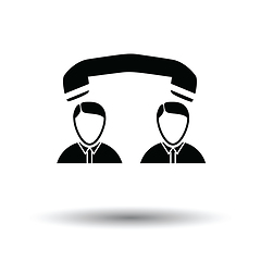 Image showing Telephone conversation icon