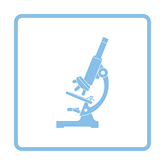 Image showing Icon of chemistry microscope