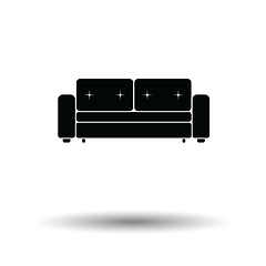 Image showing Cinema sofa icon