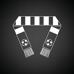 Image showing Football fans scarf icon