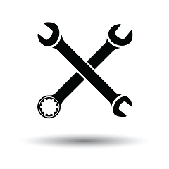 Image showing Crossed wrench  icon