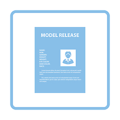Image showing Icon of model release document