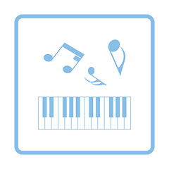 Image showing Piano keyboard icon