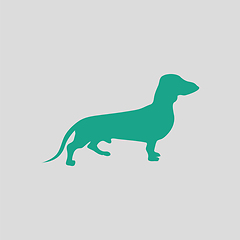Image showing Dachshund dog icon