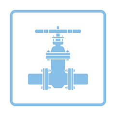 Image showing Pipe valve icon