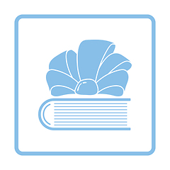 Image showing Book with ribbon bow icon