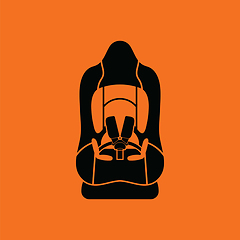 Image showing Baby car seat icon