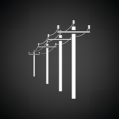 Image showing High voltage line icon