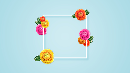 Image showing Bright spring, summer illustration in beautiful colors, modern design