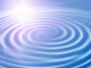 Image showing Abstract background with wavy ripples and sunlight