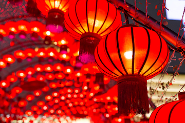 Image showing Chinese red lantern