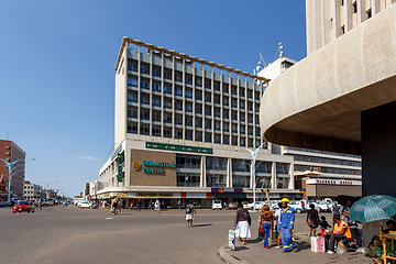 Image showing Street in Bulawayo City, Zimbabwe