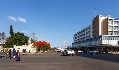 Image showing Street in Bulawayo City, Zimbabwe