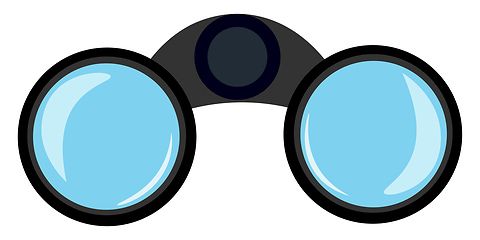 Image showing Clean binoculars vector or color illustration