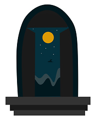 Image showing A dark night vector or color illustration