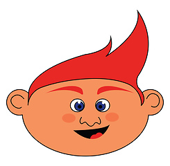 Image showing Ginger boy vector illustration 