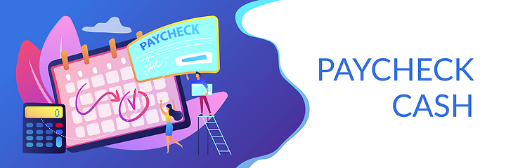 Image showing Paycheck concept banner header.