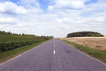 Image showing rural road in asphalt