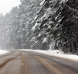 Image showing Winter time of the year, close-up