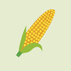 Image showing Yellow corn vector or color illustration