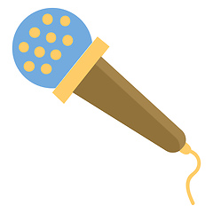 Image showing Microphone illustration vector on white background 