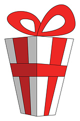 Image showing Present illustration vector on white background 