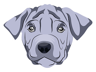 Image showing Thai Ridgeback illustration vector on white background