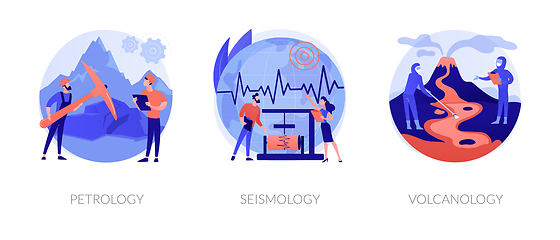 Image showing Geology science abstract concept vector illustrations.