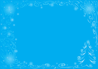 Image showing Christmas blue background