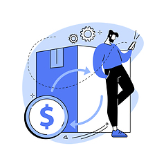 Image showing Returns and refunds abstract concept vector illustration.