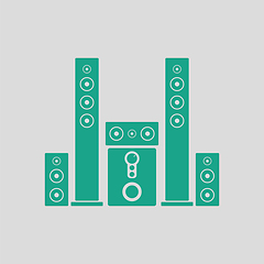 Image showing Audio system speakers icon