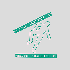 Image showing Crime scene icon