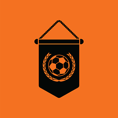 Image showing Football pennant icon