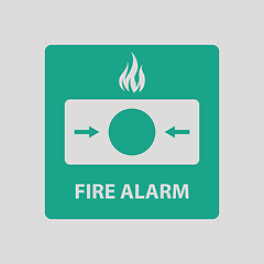 Image showing Fire alarm icon