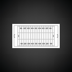 Image showing American football field mark icon