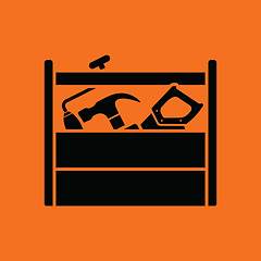 Image showing Retro tool box icon