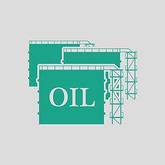 Image showing Oil tank storage icon