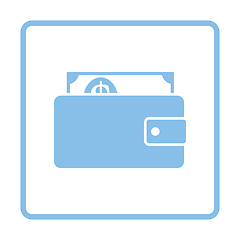 Image showing Wallet with cash icon