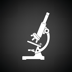 Image showing Icon of chemistry microscope