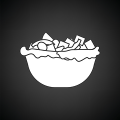 Image showing Salad in plate icon