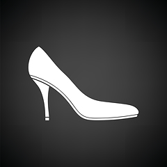 Image showing Middle heel shoe icon